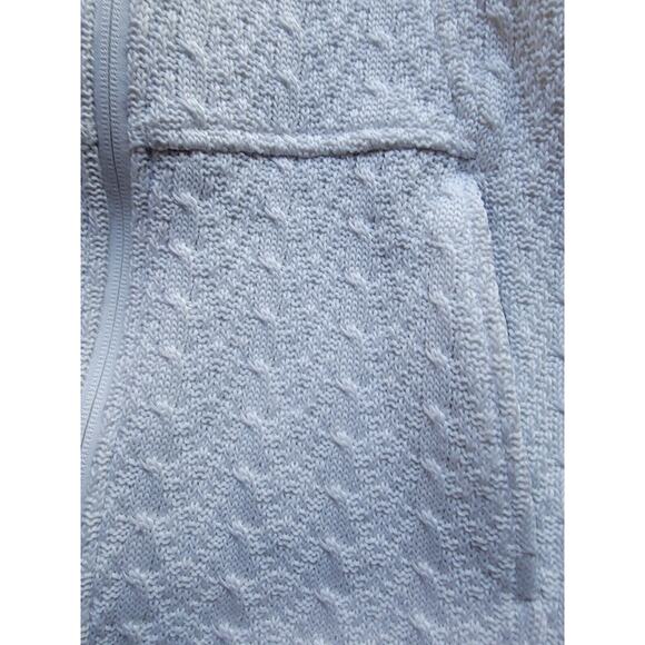 Spyder Stryke Crisp White Women's Major Cable Fleece Jacket Size M Zipper Pocket - Picture 2 of 9